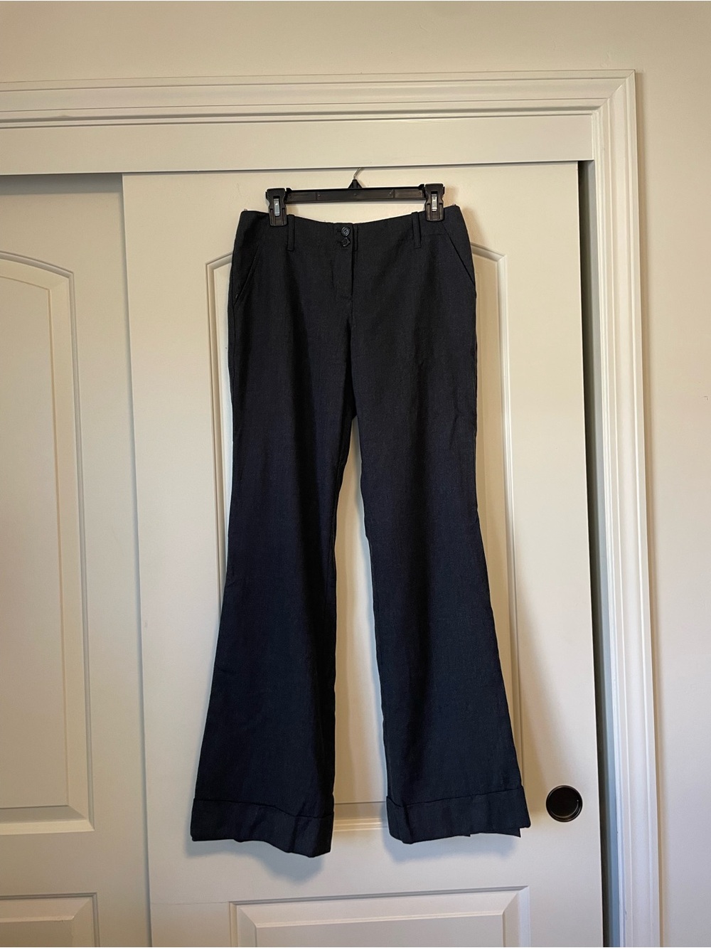 The Limited - Cassidy Fit Dark Grey Wool Trousers, Vintage, Size 2